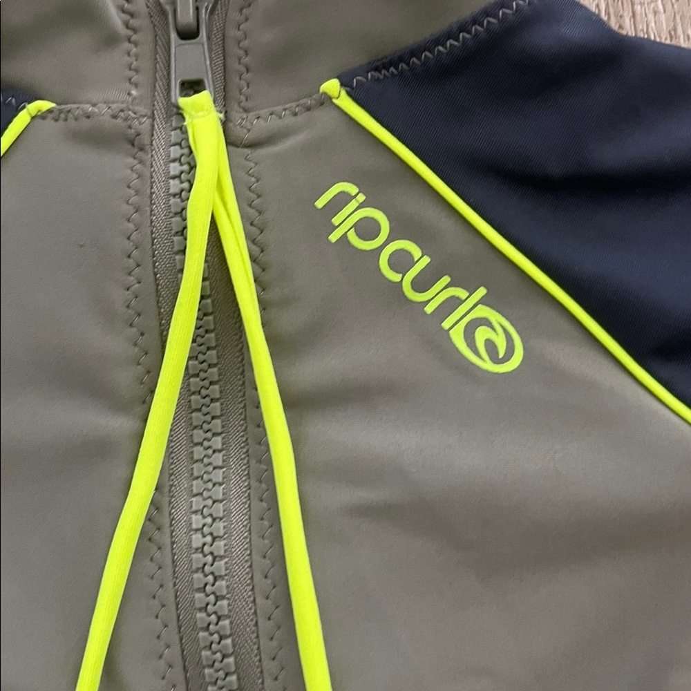 Rip Curl Maverick Rash Guard surf suit swimsuit Zip Up Color Block One Piece XS - Picture 7 of 10